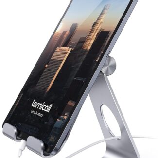 Lamicall S1 Tablet Stand, Adjustable Tablet Holder - Desktop Stand Dock Holder for 4-13" Tablet, iPad Pro 11, 9.7, 10.5, 12.9 Air Mini, Kindle, Tab, Switch, Viral Podcast Video Office Desk Accessories