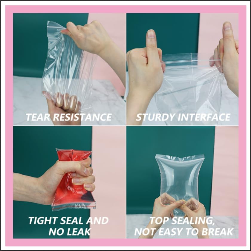 iMailer - 1000 Pcs- 9" x 12" Clear Zip Bags - Reclosable Plastic Zip Poly Bags for A4, Letter Sized Documents, Clothing - Image 3